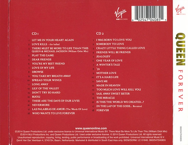 Queen  Forever : Back